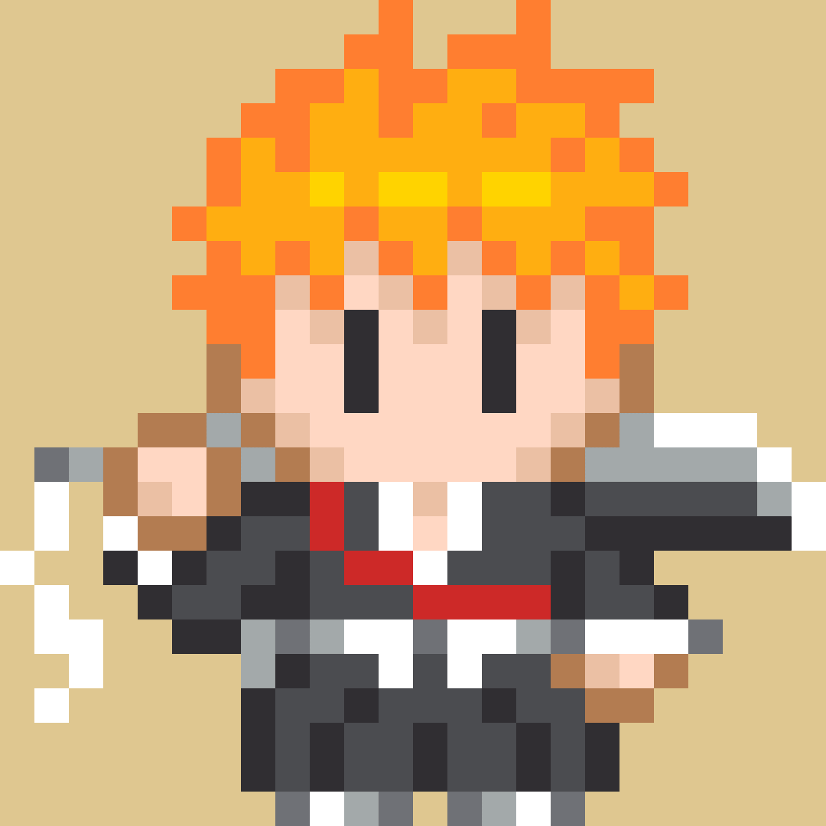 Ichigo Kurosaki pixel art kit