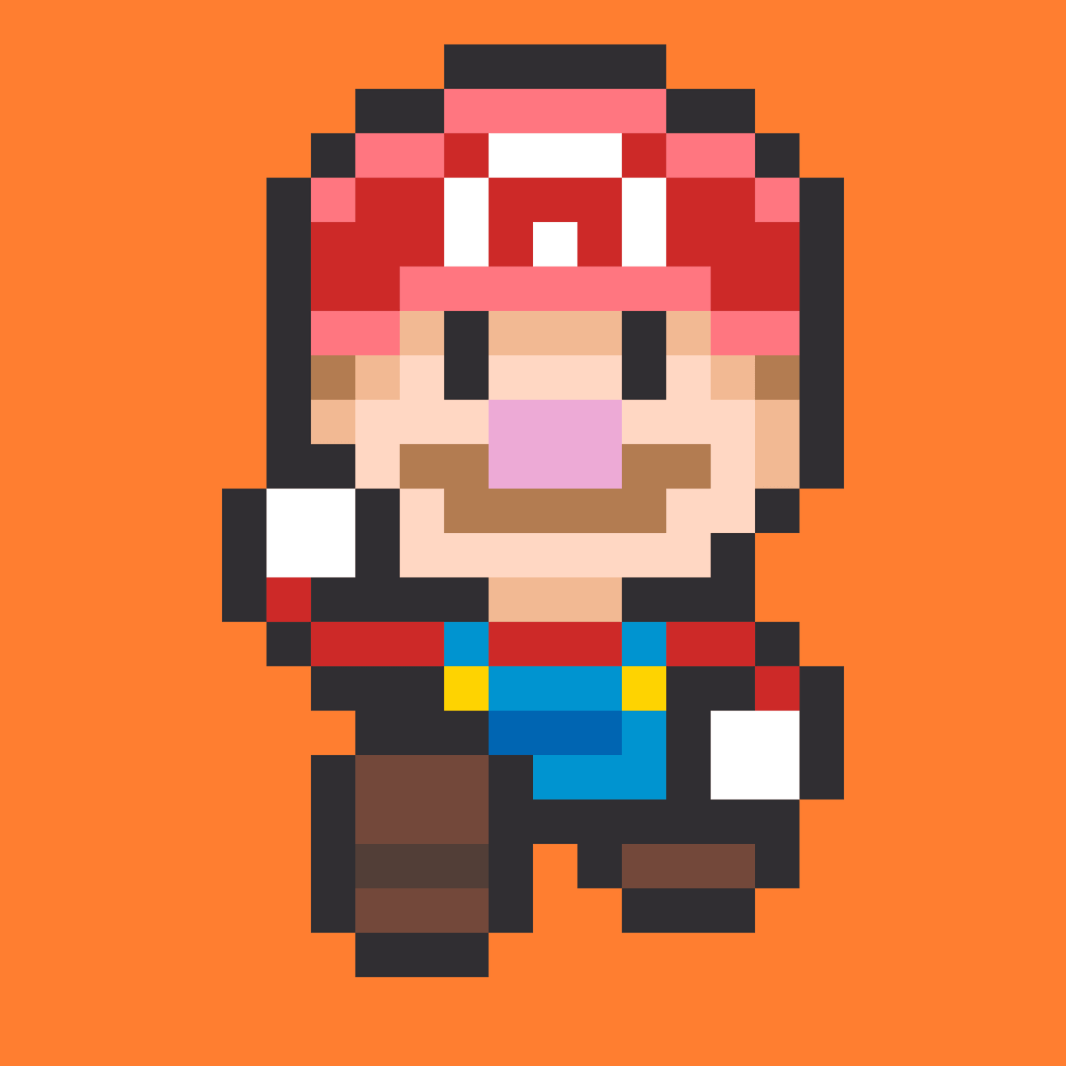 Mario Jump pixel art kit
