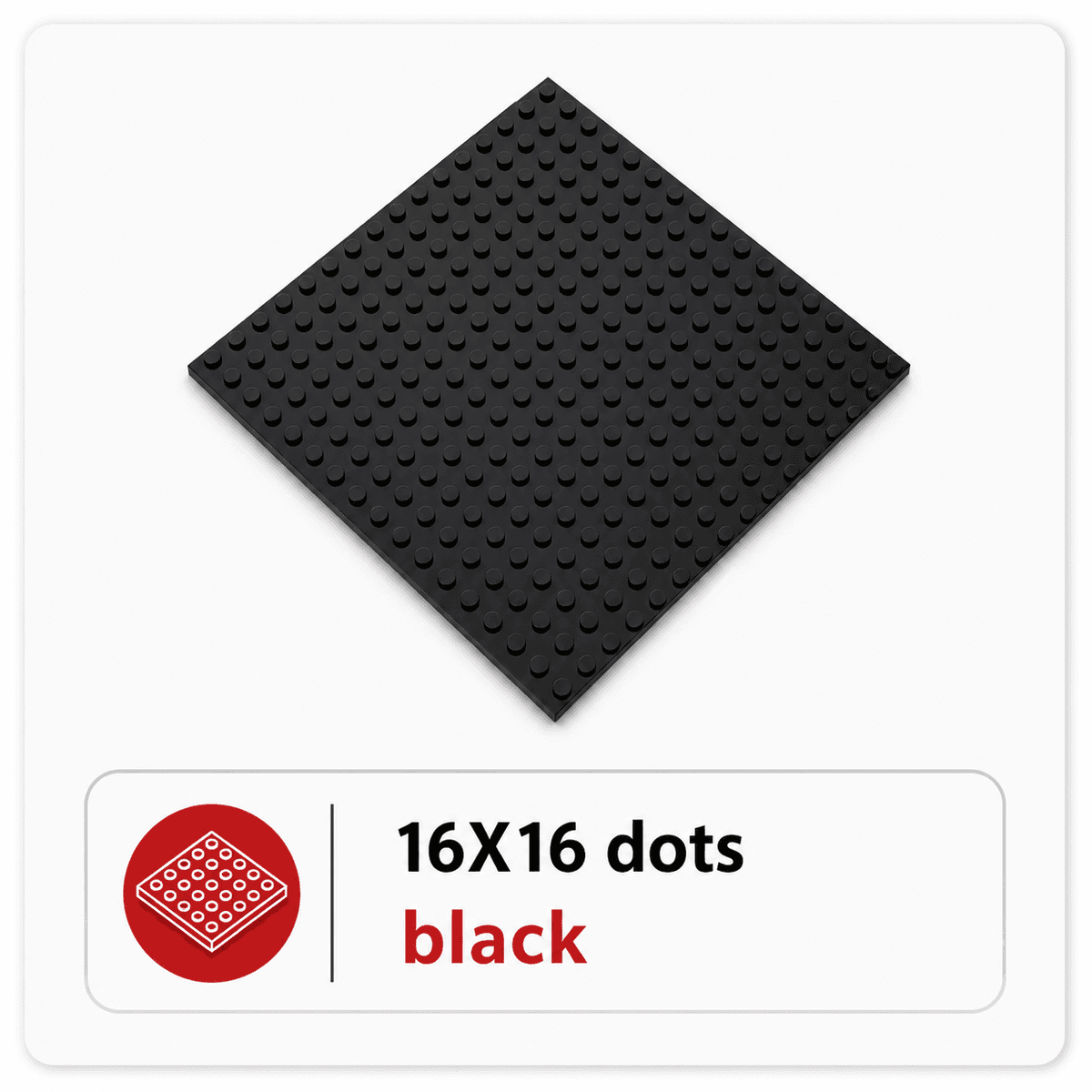GridHero BasePlate 16x16 Black